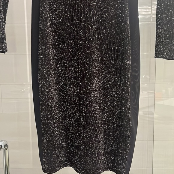 Black Lurex Bodycon dress by Reiss Sz 6US - Picture 6 of 9